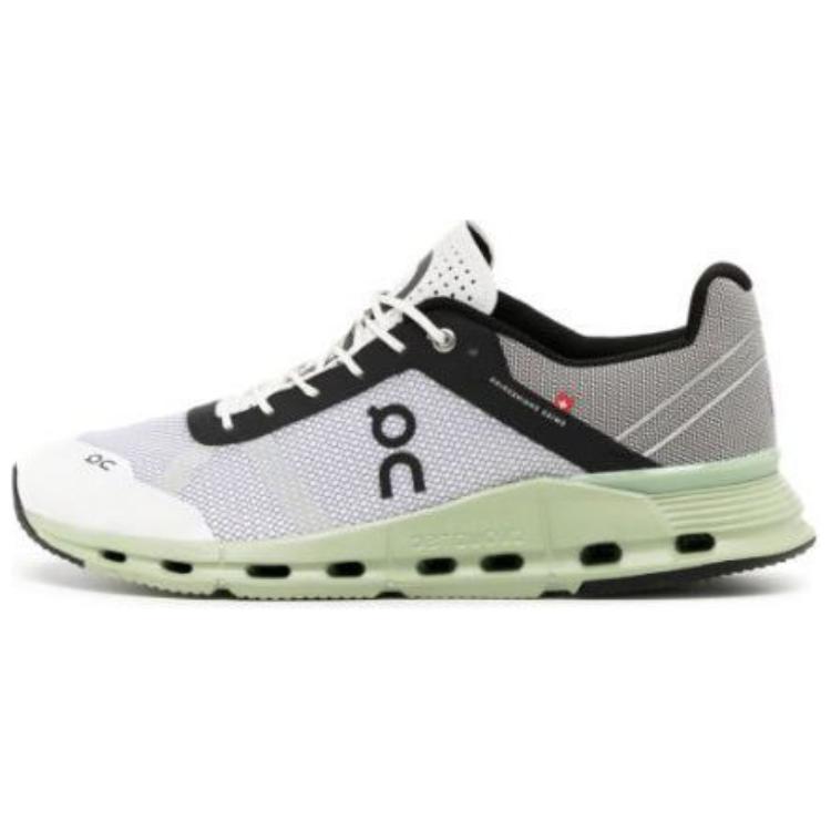 On Cloudnova Cushioned Slip-Resistant Low-Top Casual Running Shoes Men's Gray Green