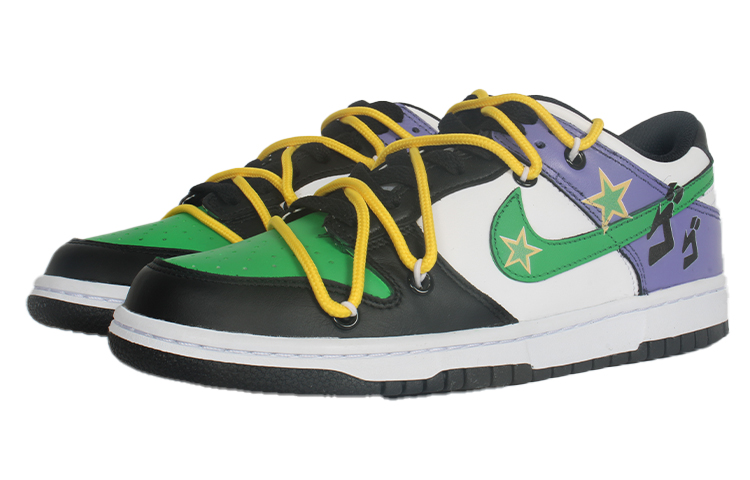 Nike Dunk Anti-Slip Wear-Resistant Low-Top Skateboard Shoes Men's Black White