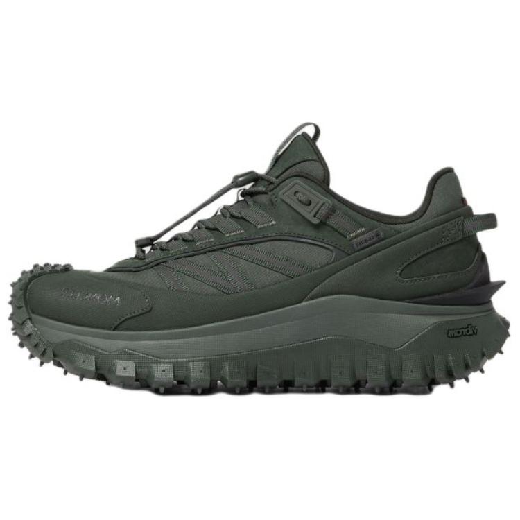 Moncler Trailgrip GTX Low Top Casual Shoes 4.5cm Men's Dark Green