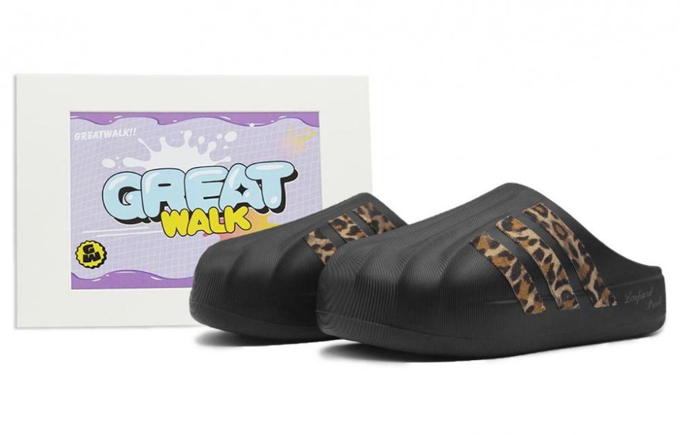 Adidas Originals AdiFOM Superstar Closed Toe Slippers Unisex Black Yellow