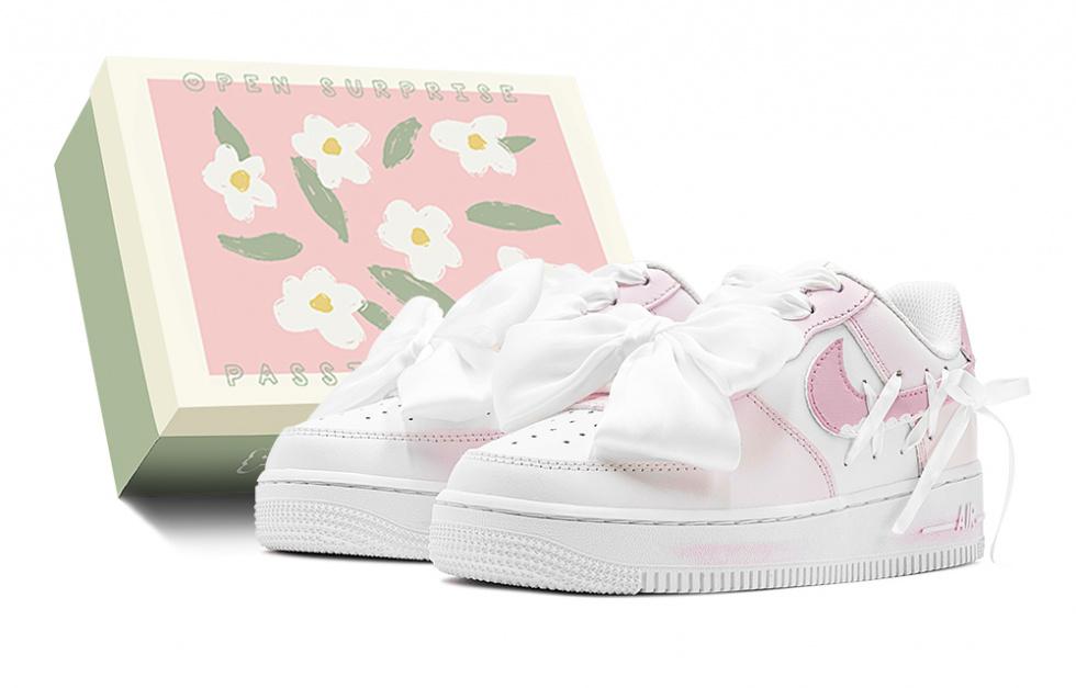Nike Air Force 1 Low-Top Skateboard Shoes GS Pink