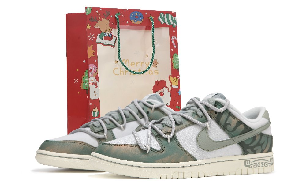 Nike Dunk Low 'Mica Green' Low-Top Skateboard Shoes Unisex Gray Green