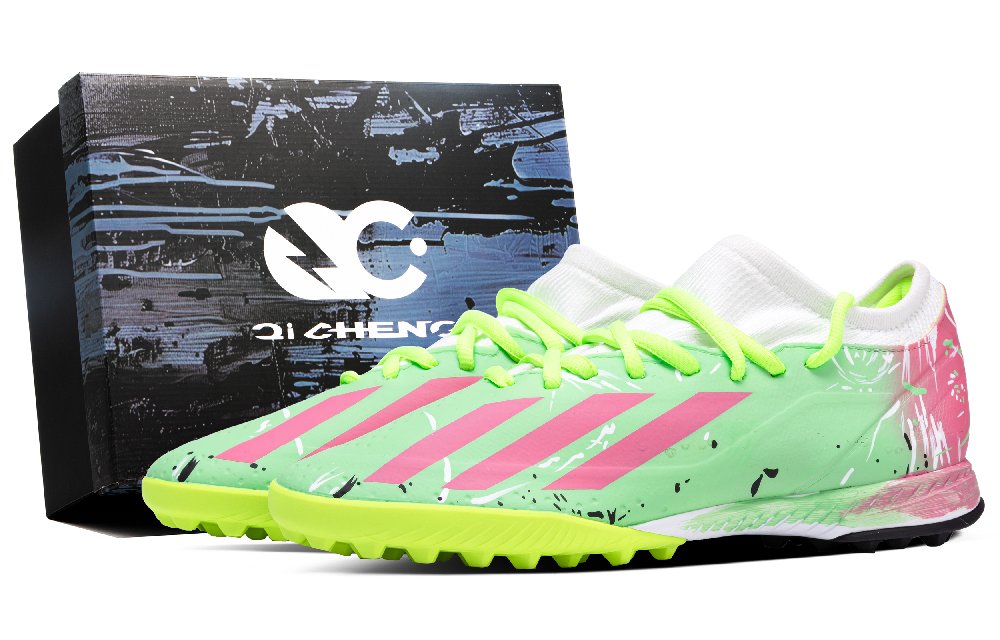 Adidas X Crazyfast.3 Soccer Shoes Unisex Low top Green/Pink