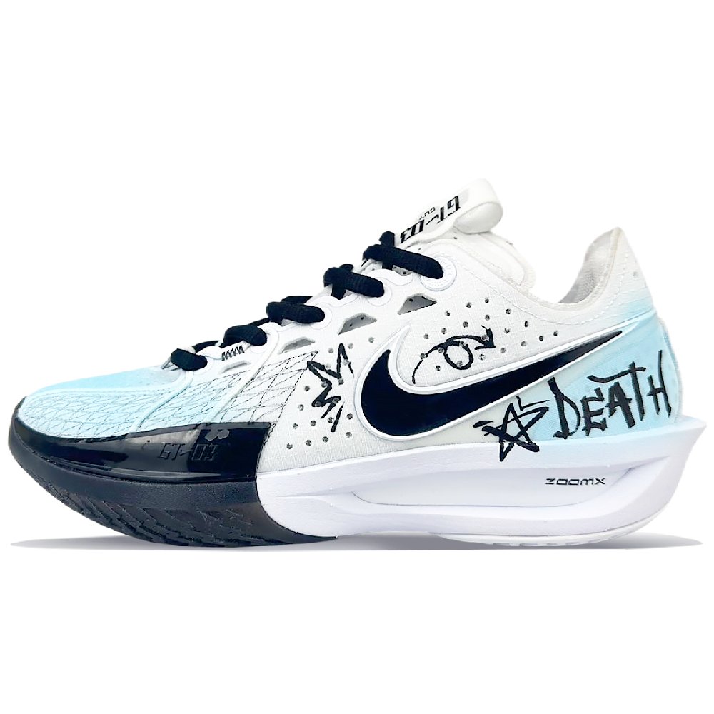 Nike Air Zoom G.T. Cut 3 Cushioning Wear-Resistant Low-Top Basketball Shoes Unisex Blue White