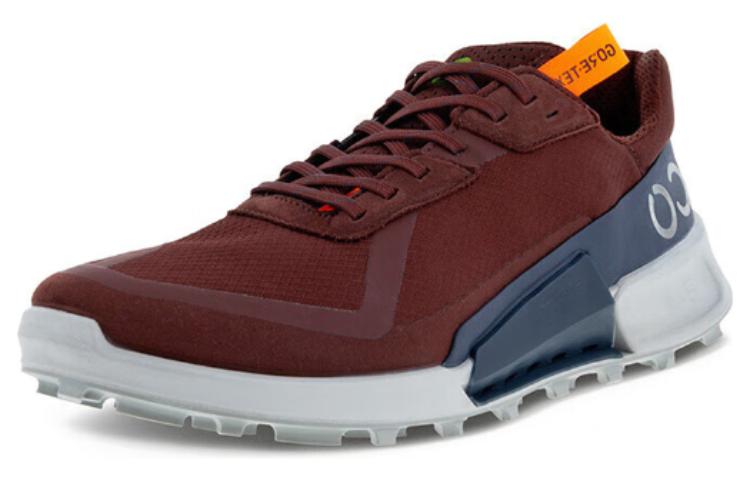 Ecco Step 2.1 Series Low Top Sports Casual Shoes Men's Red Brown