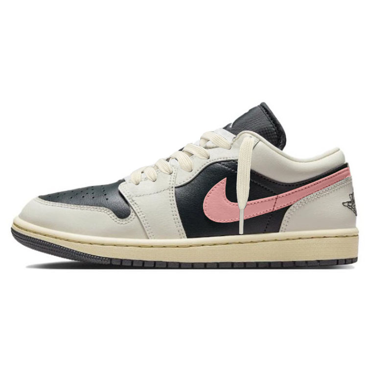 Jordan Air Jordan 1 Low'Jade Smoke' Low Top Vintage Basketball Shoes Women's Pink Beige Black