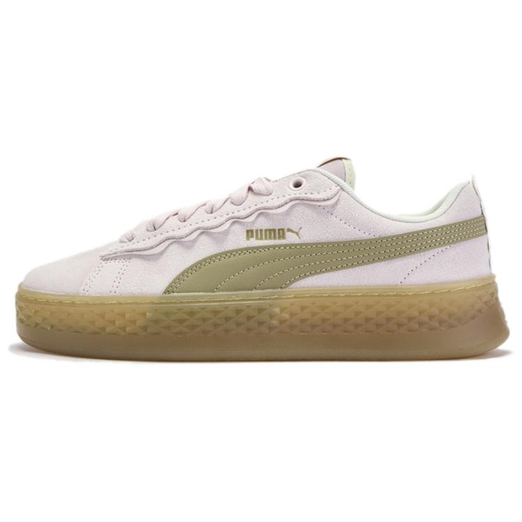 PUMA Smash Platform Low Top Skateboard Shoes Women's Pink