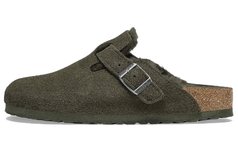 Birkenstock Boston Vl Suede Slides