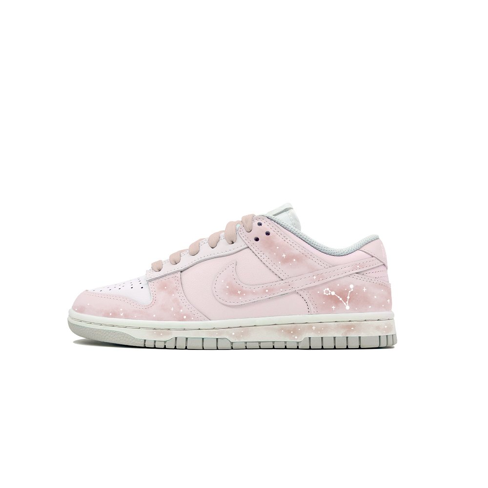 Nike Dunk Pisces Slip Resistant Low Top Skateboard Shoes Women's Light Pink