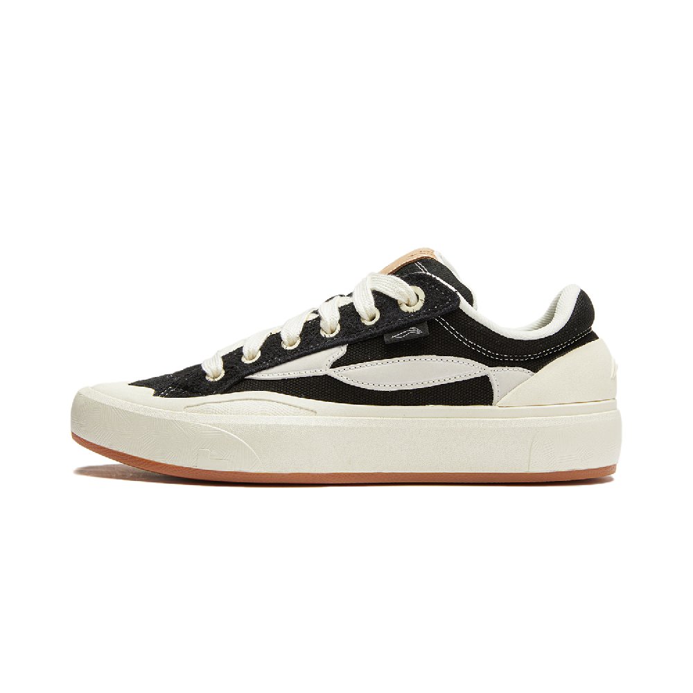 LiNing Wave S70 Low-Top Skateboard Shoes Men's Black White