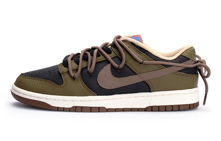 Nike Dunk Low Low-Top Skateboard Shoes Men's Olive Green