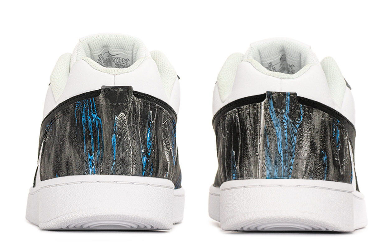 Nike EBERNON Abrasion Resistant Breathable Low top Skateboard Shoes Men's Black White купить в интернет-магазине Yoocart с быстрой доставкой по России.