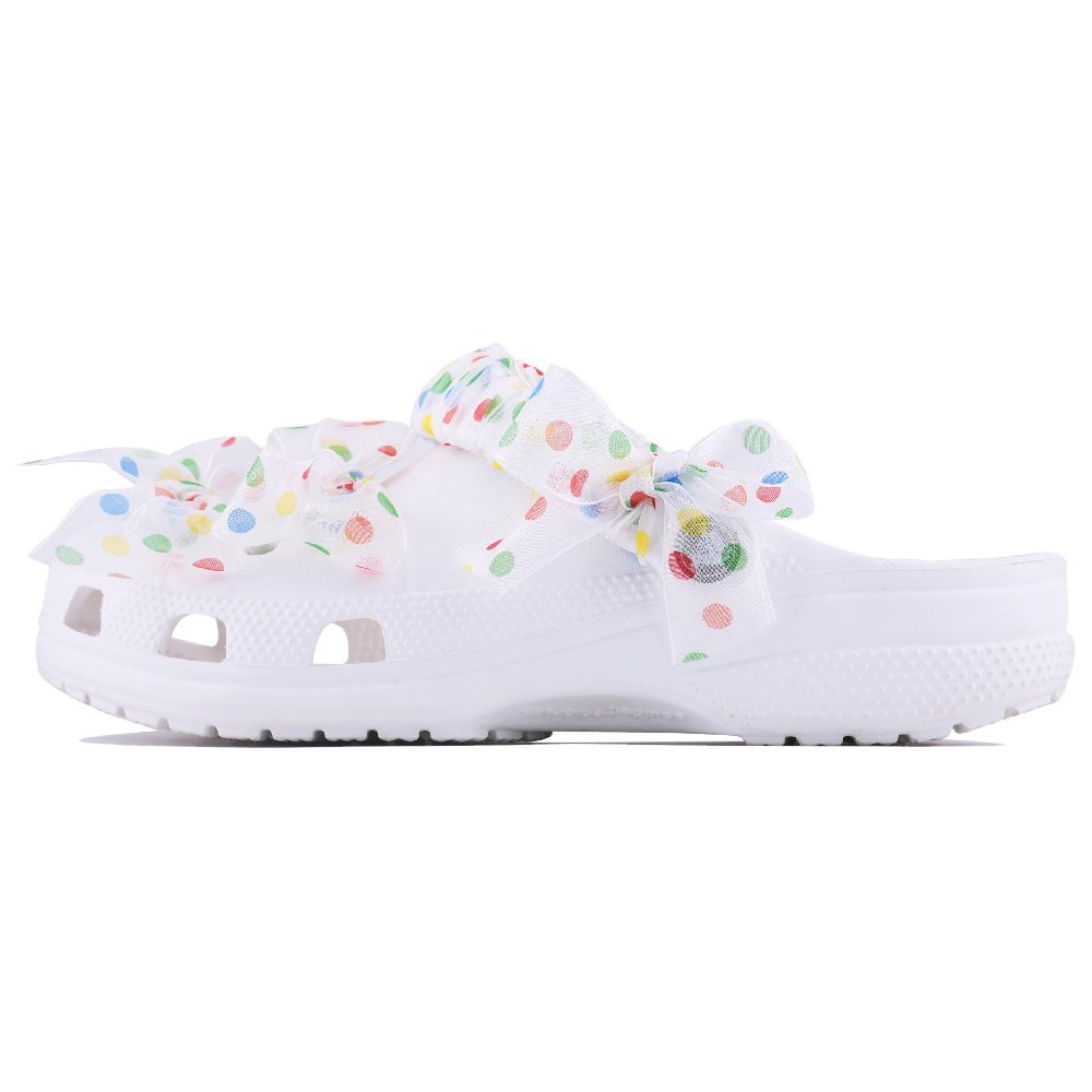 Crocs Classic Clog Sweetheart Polka Dot SDS Clogs Unisex White