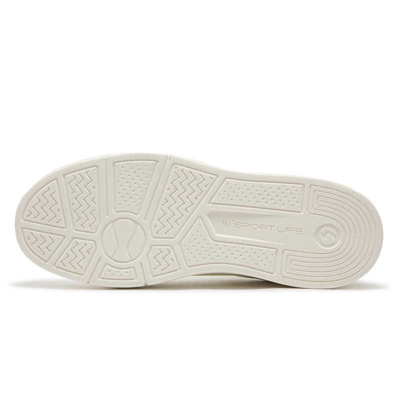 361° Anti-Slip And Wear-Resistant Breathable Low-Top Skateboard Shoes Women's White Green