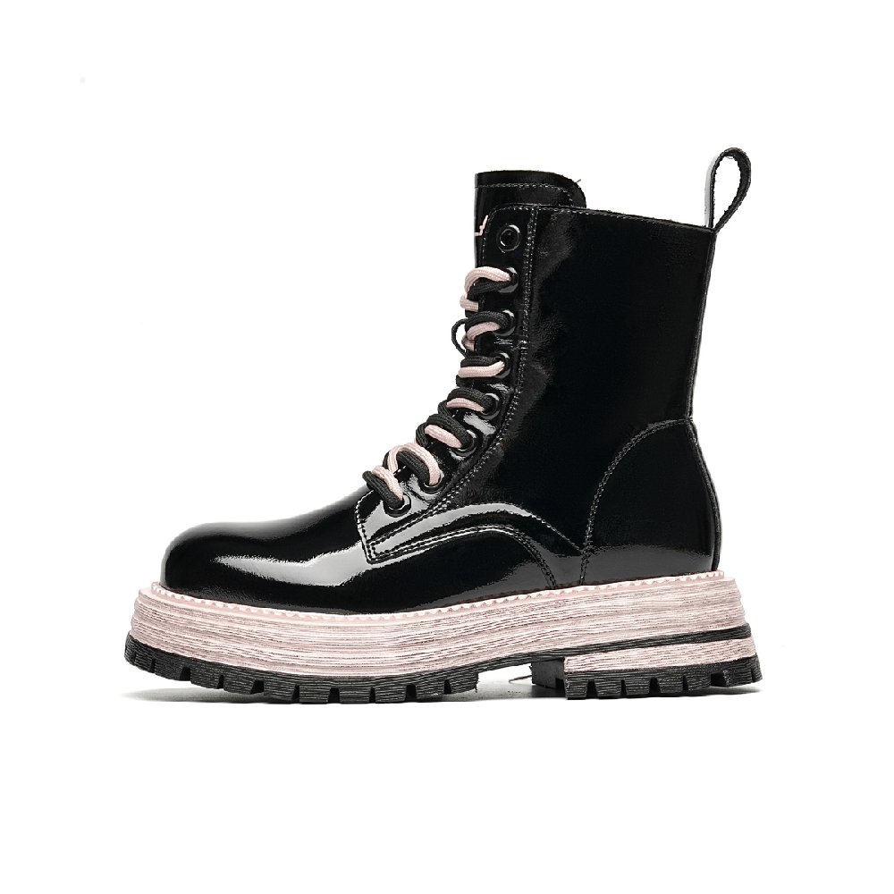 EBLAN Knee-High Martin Boot Women's Black