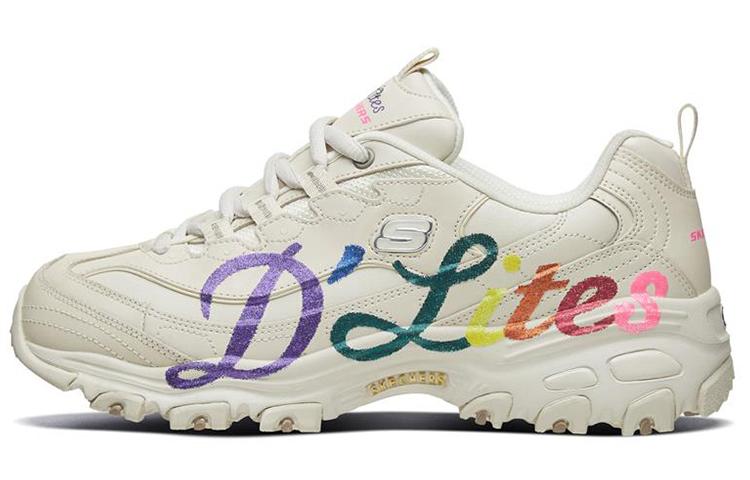 Skechers D'LITES 1.0 Low Top Chunky Sneakers Women's Natural