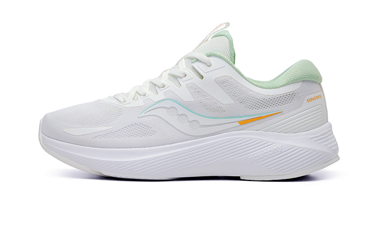 Saucony Low Top Running Shoes Women's White Green
