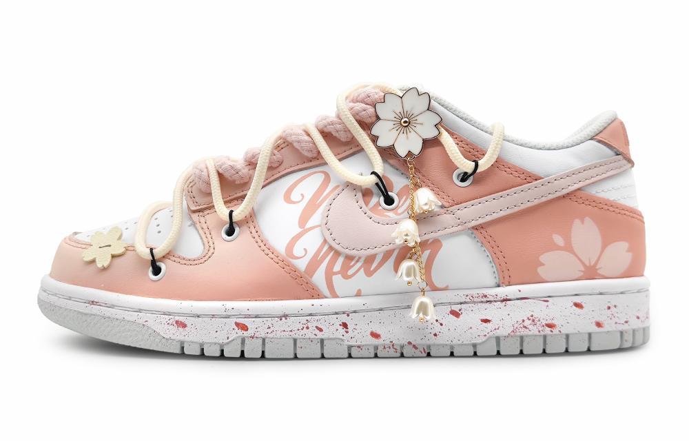 Nike Dunk Low Low-Top Skateboard Shoes GS Crimson Pink