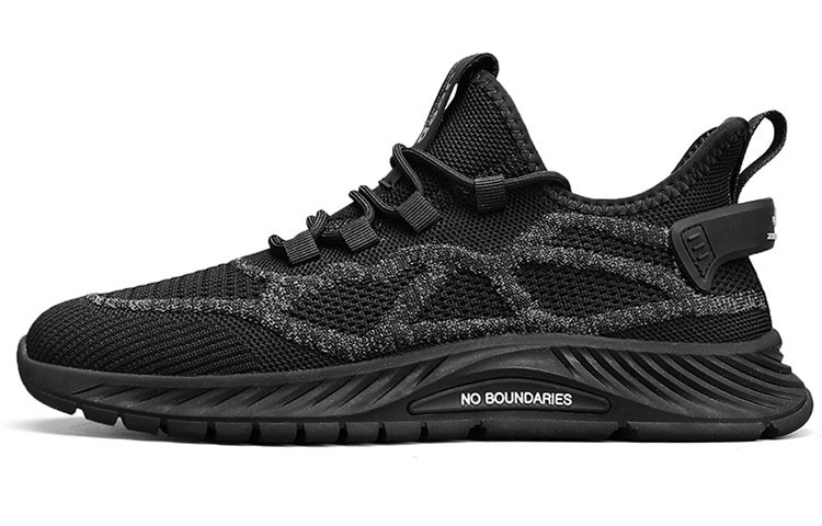 Jeep Durable Breathable Lightweight Low Top Casual Shoes Men's Black