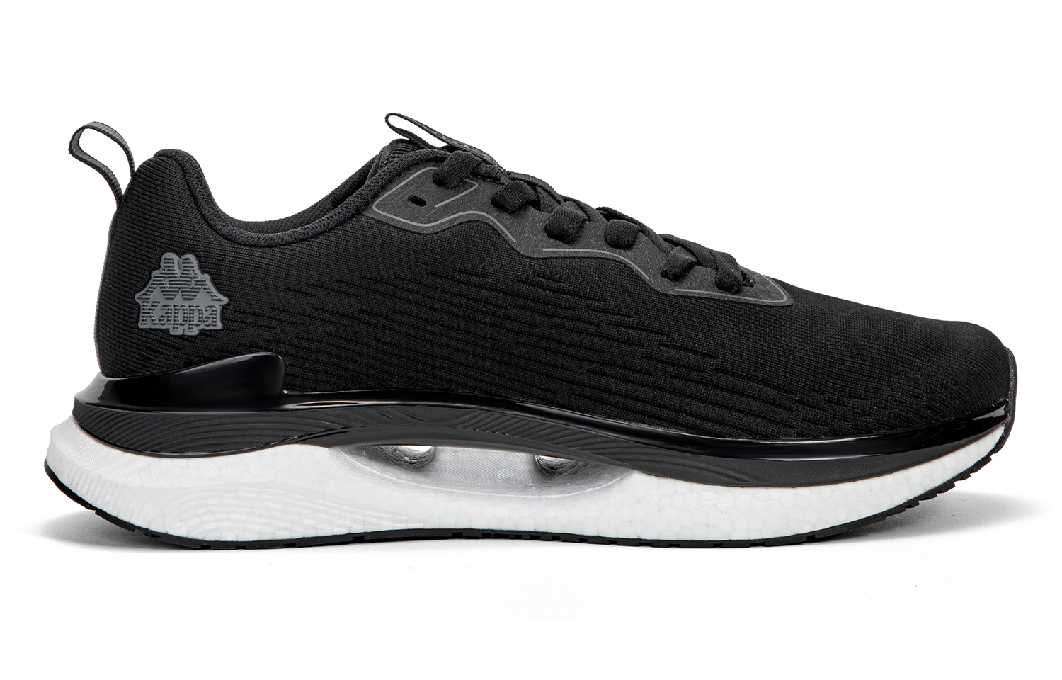 Kappa Abrasion Resistant Slip Resistant Low Top Running Shoes Unisex Black купить в интернет-магазине Yoocart с быстрой доставкой по России.
