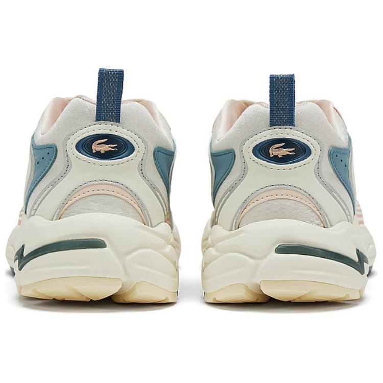 LACOSTE Low-Top Casual Shoes Women's Beige Blue купить в интернет-магазине Yoocart с быстрой доставкой по России.