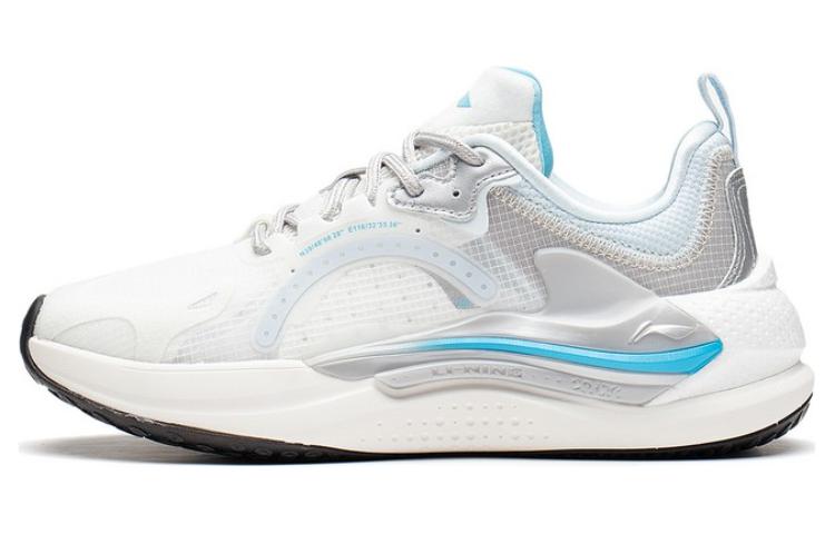 LiNing Starfire 3 Cushioning Anti-Slip And Wear-Resistant Low-Top Sports Casual Shoes Women's White Gray