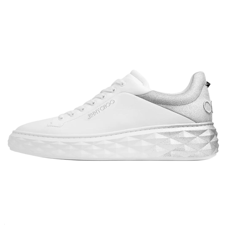 Jimmy Choo DIAMOND MAXI/M II Low Top Skateboard Shoes Men's White
