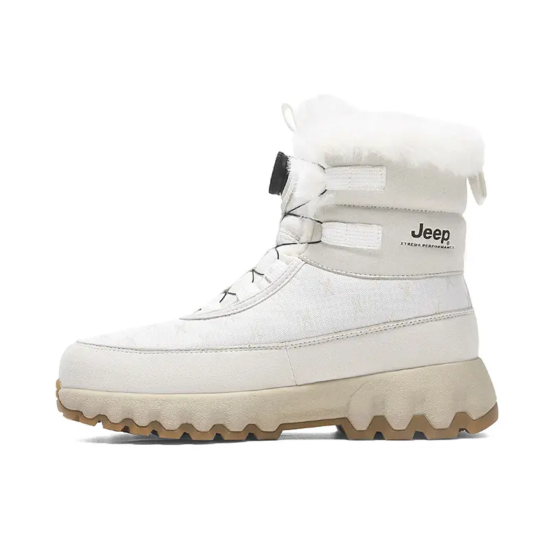 Jeep Short Snow Boots Unisex White