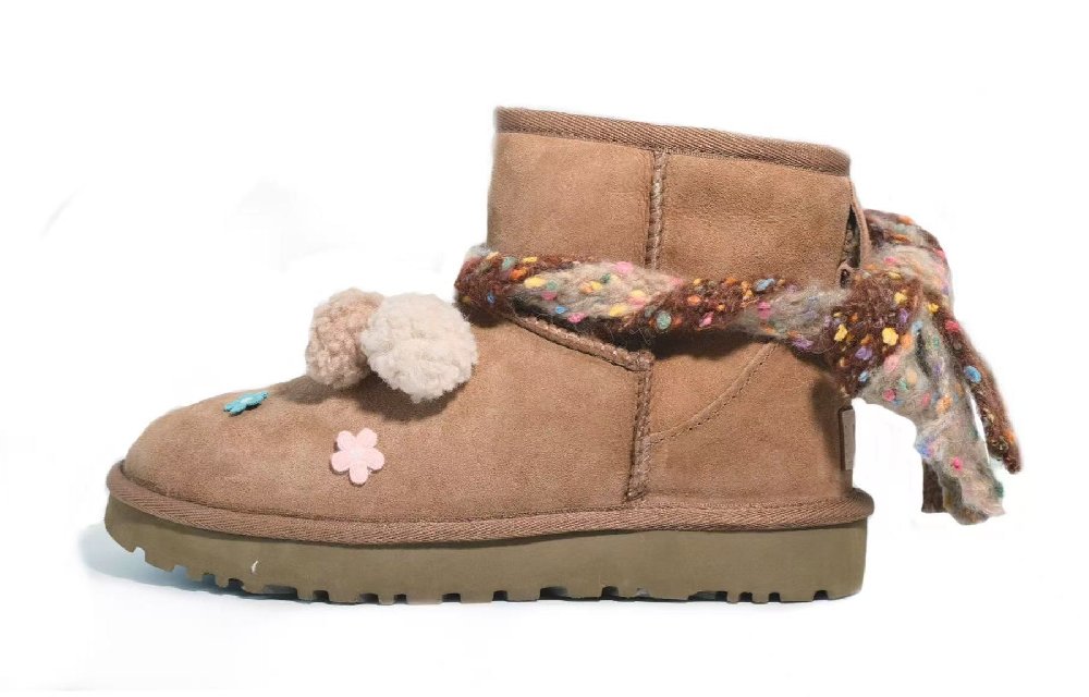 UGG CLASSIC MINI Warm Short Snow Boots Women's Chestnut