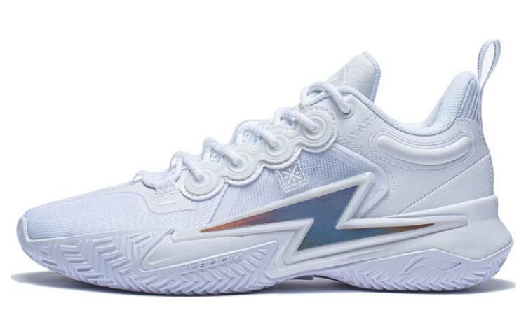 LiNing Son Of Flash Durable Breathable Low-Top Basketball Shoes Men's White