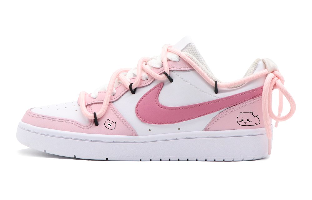 Nike Court Borough Kawa Low-Top Kids' Skateboarding Shoes Women's Cherry Blossom Pink