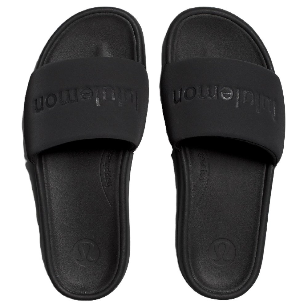 Lululemon Restfeel Slide Slip Resistant Abrasion Resistant Slide Slippers Women's Black