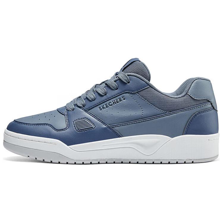 Skechers Lightweight And Breathable Low Top Skateboard Shoes Men's Marine Blue