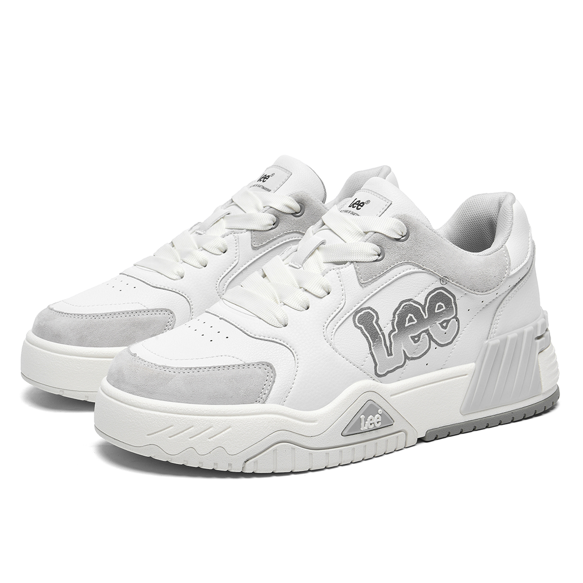 Lee Skateboard Shoes Men Low Top Light Gray/Light Khaki