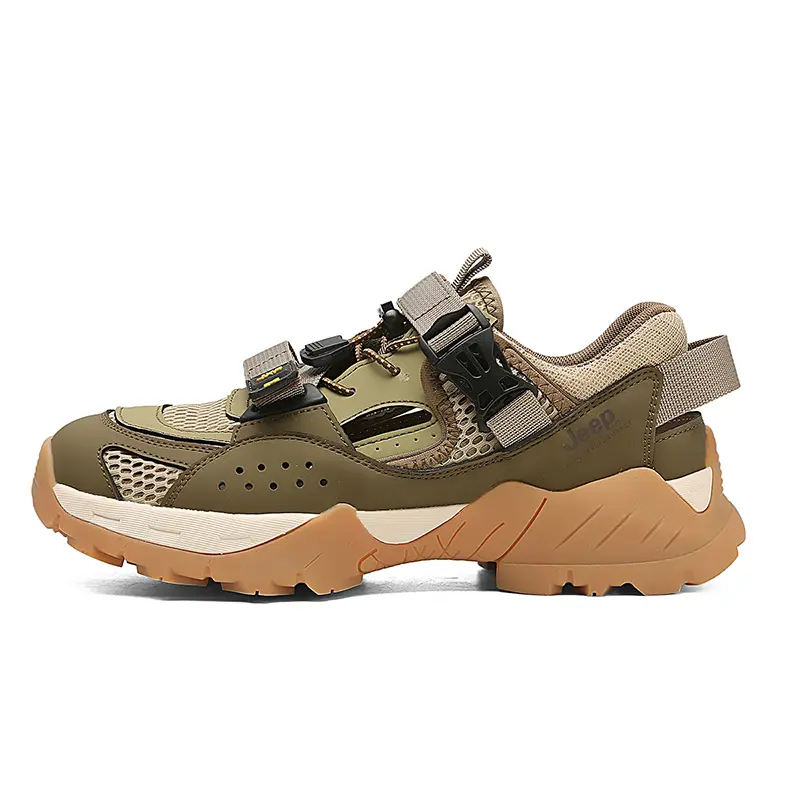 Jeep Closed Toe Beach Sandals Men's Army Green