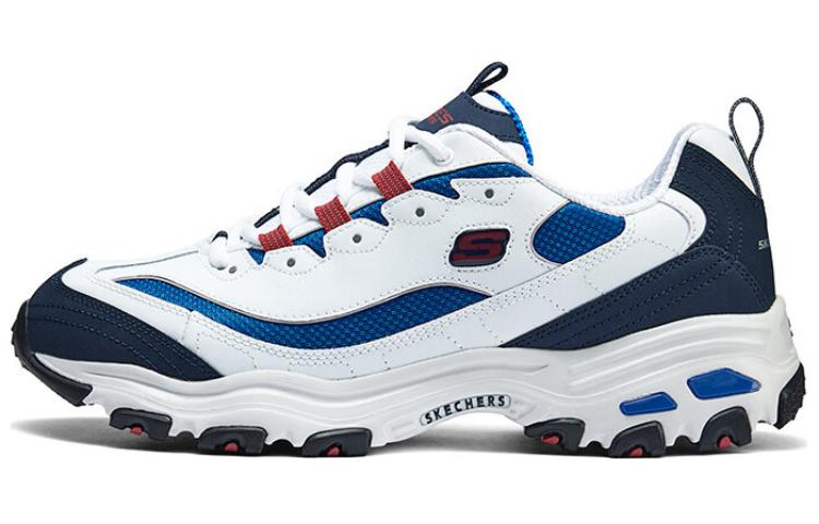 Skechers D'LITES 1.0 Low Top Chunky Sneakers Men's Blue White