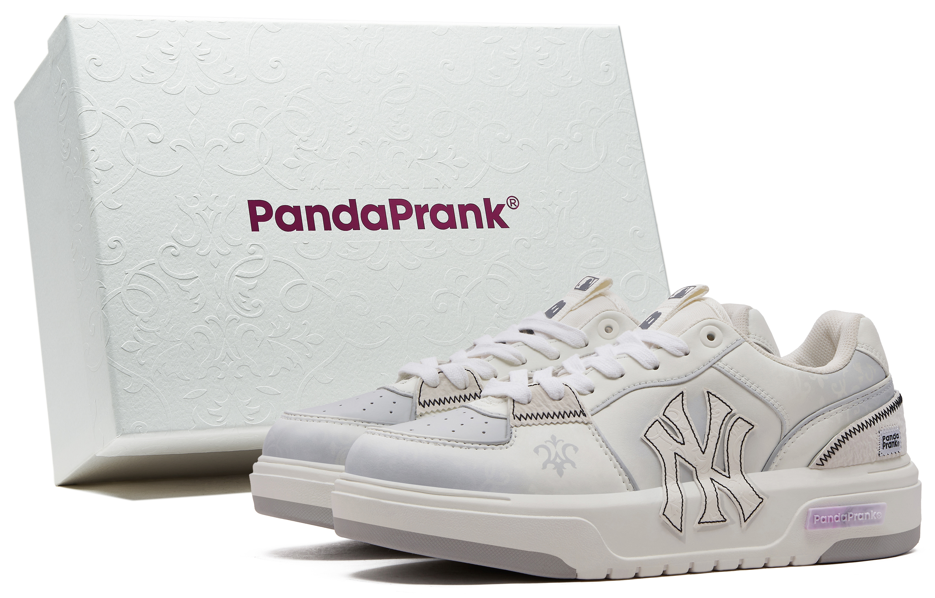 MLB Chunky Liner Height Increasing Low-Top Skateboard Shoes Unisex White