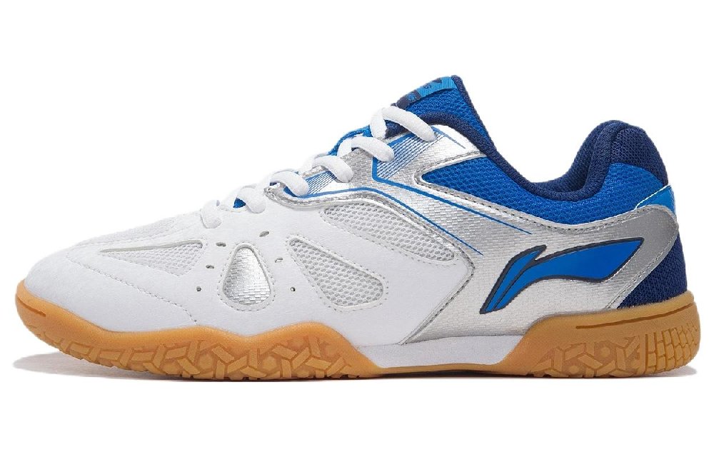 LiNing Cushioned Slip-Resistant Abrasion-Resistant Low-Top Training Shoes Women's White Blue