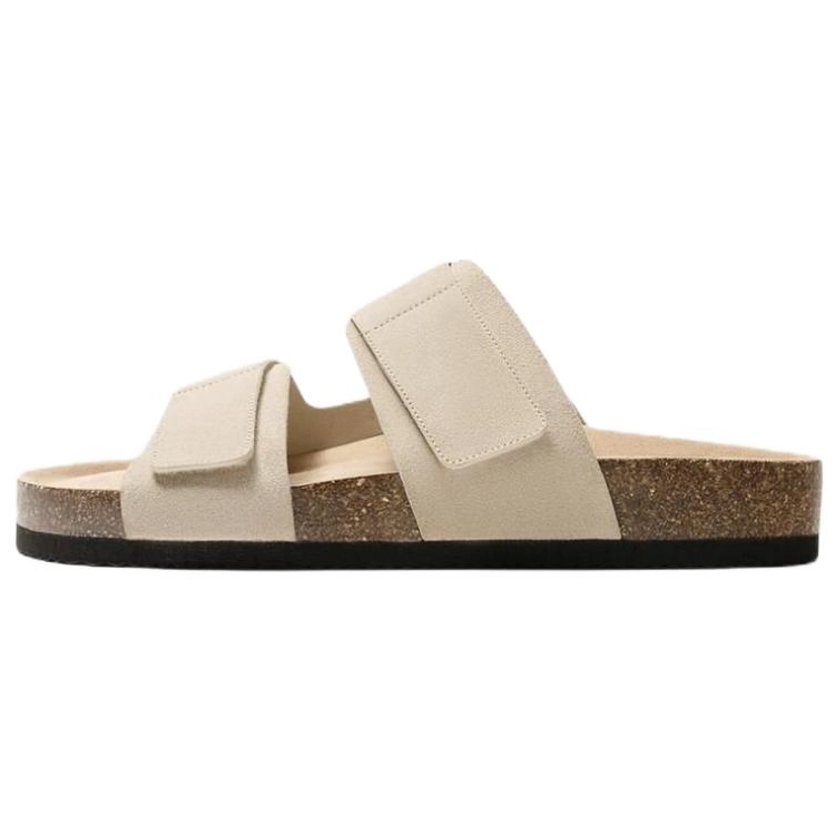 ZARA EVA Slide Slippers Men's Light Beige Yellow