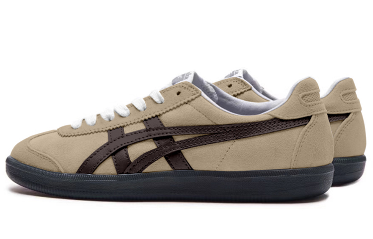 Onitsuka Tiger Tokuten Low-Top Skateboard Shoes Unisex Gray Brown