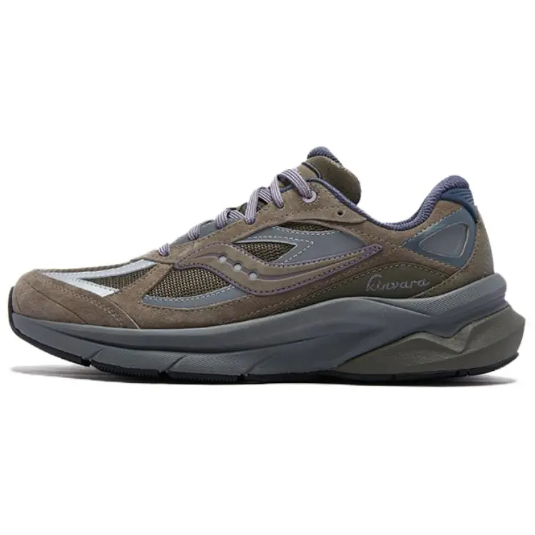 Saucony Kinvara Pwr Running Shoes Unisex Gray Brown