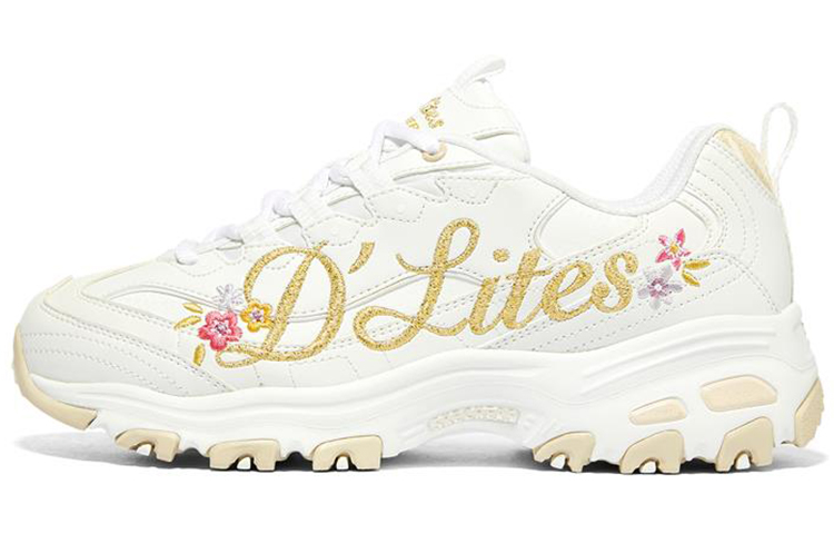 Skechers D'Lites 1.0 'White Yellow' Women's