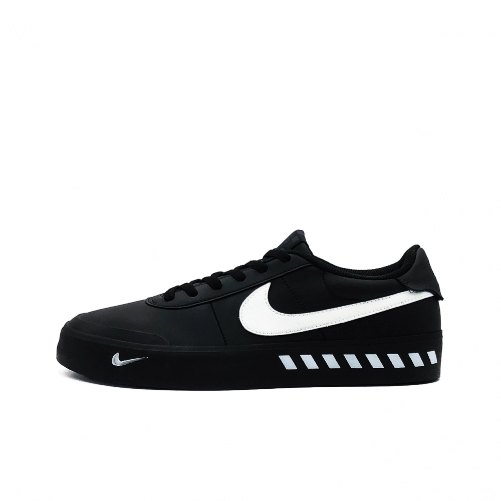 Nike Court Shot Night Shadow Abrasion Resistant Low top Skateboard Shoes Men's Black White