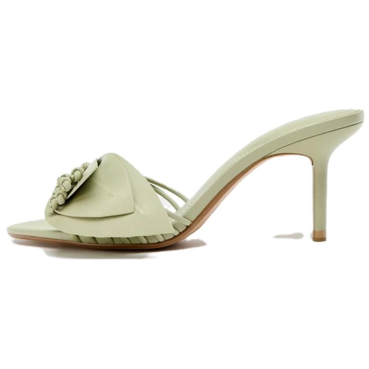 ZARA Slide Slippers Women's Green