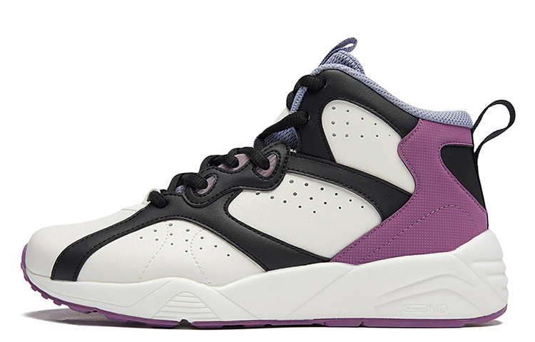 361° Q-BOOM Technology High-Top Performance Basketball Shoes Women's White Black