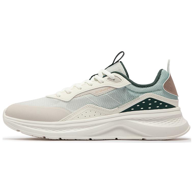 361° Anti Slip Wear Resistant Low Top Running Shoes Men's White Green