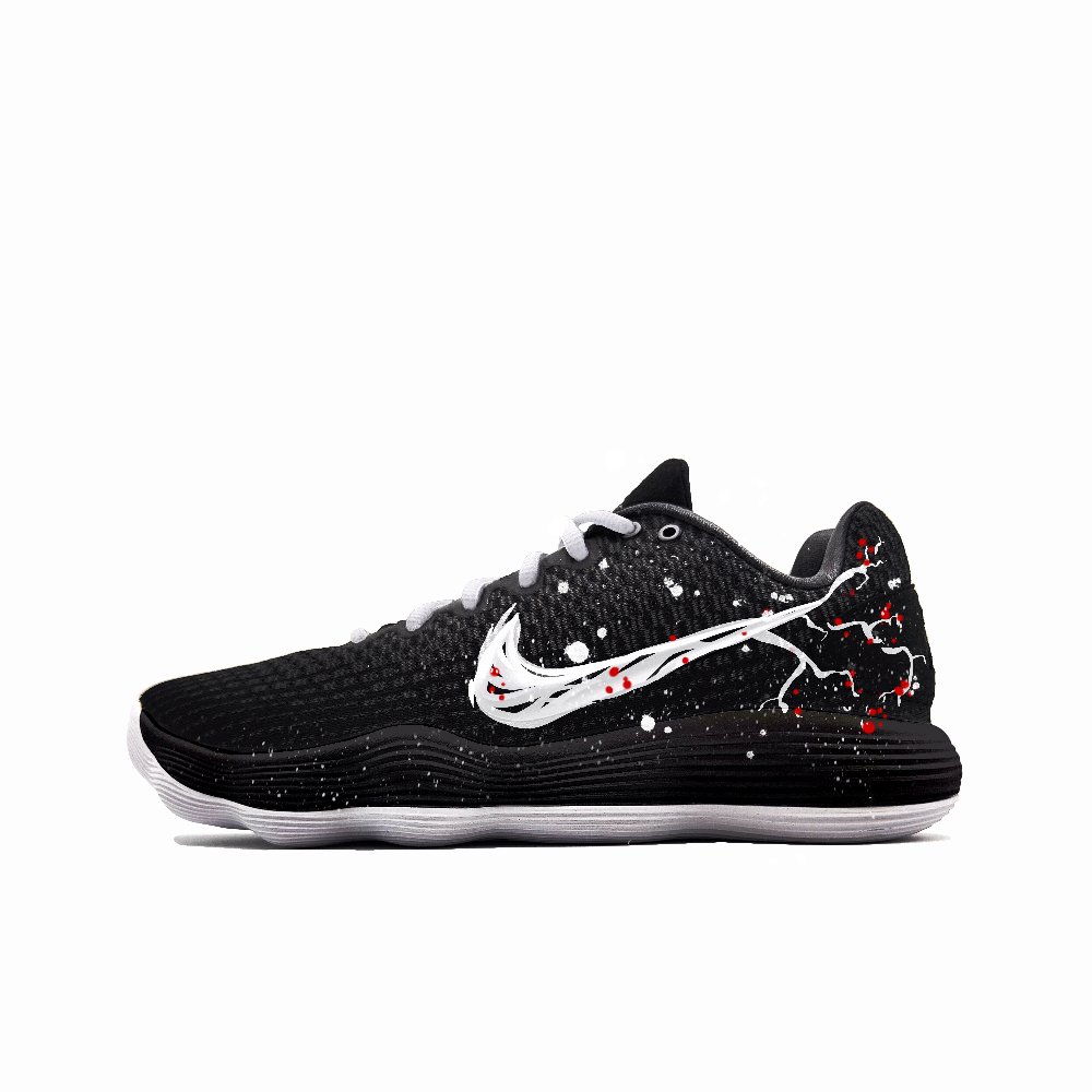 Nike React Hyperdunk 2017 Basketball Shoes Unisex Low top White/Black
