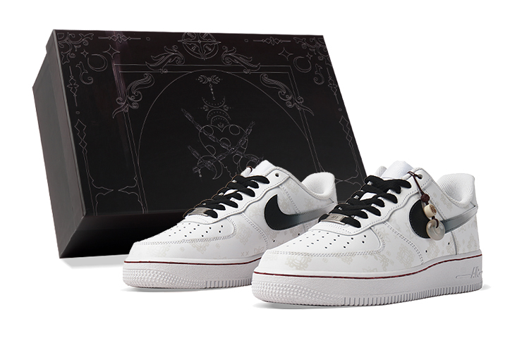 Nike Air Force 1 Low-Top Skateboard Shoes Men's Black White