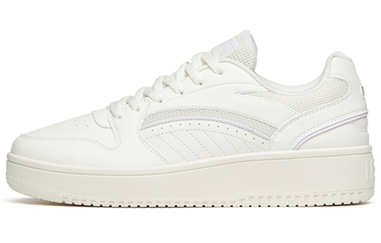 Anta Abrasion Resistant Low Top Skateboard Shoes Women's White