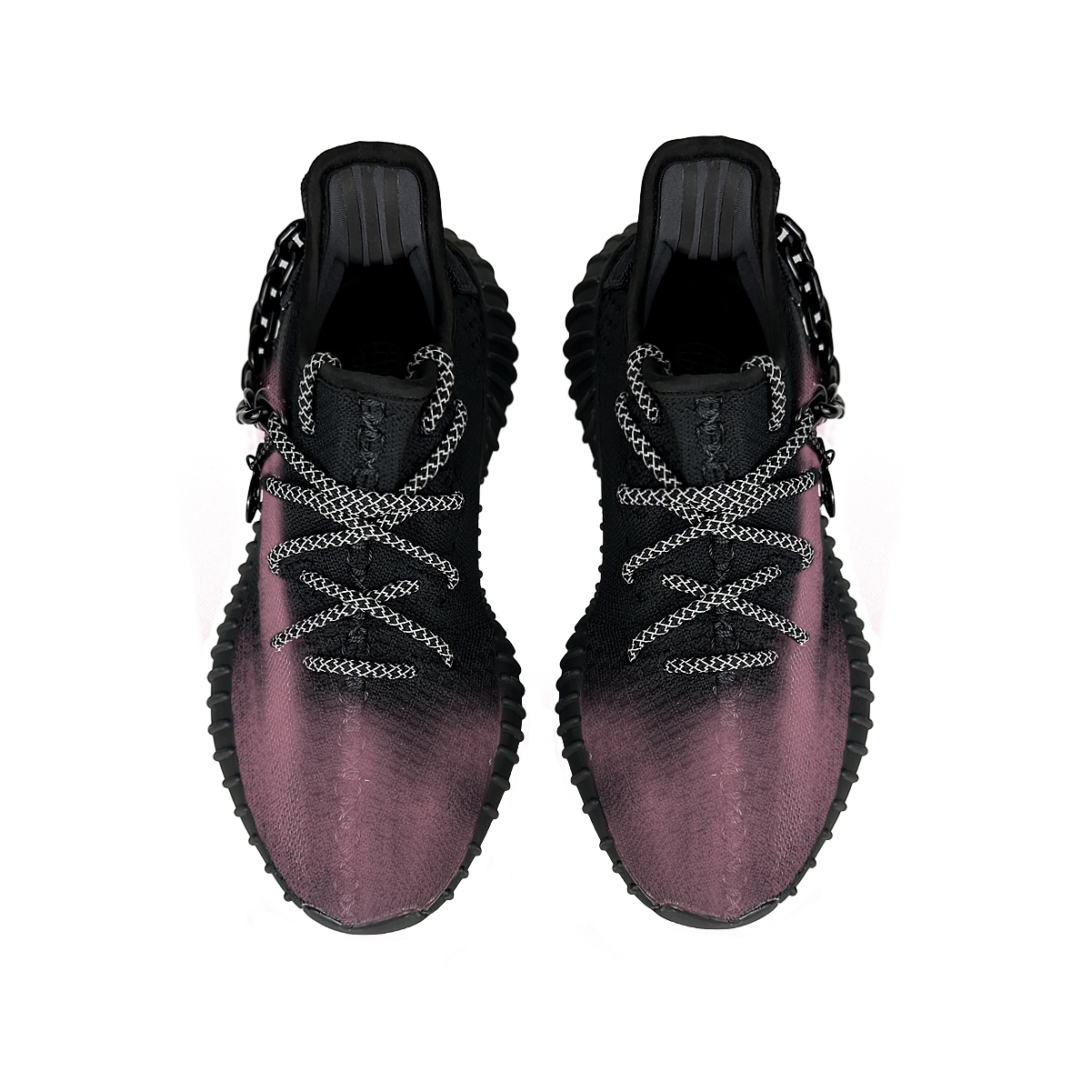 Adidas Originals Yeezy Boost 350 V2 Anti-Slip Wear-Resistant Low-Top Casual Shoes Unisex Black Red